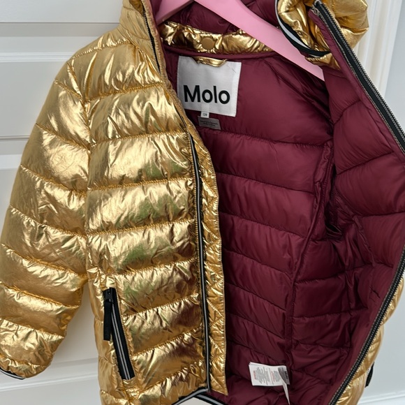 MOLO gold puffer jacket (rarely worn) - Picture 4 of 4